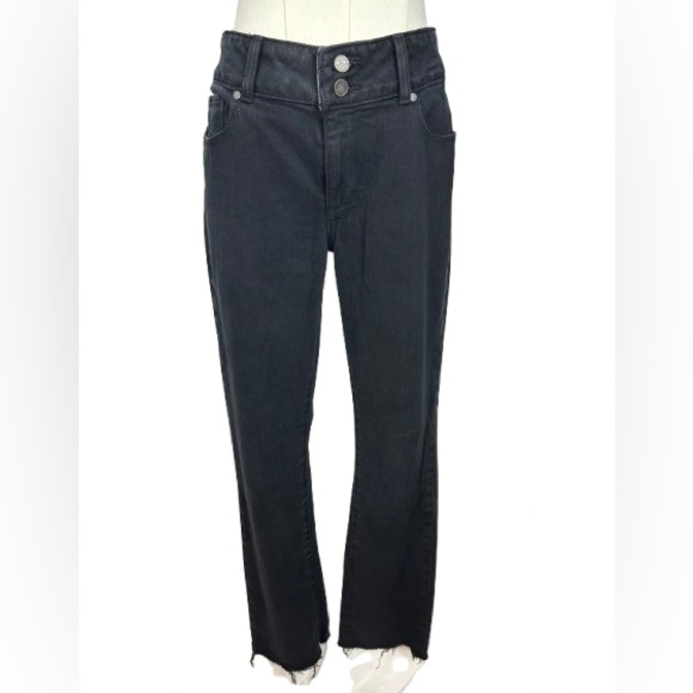 🌟SALE🌟 PAIGE Black High-Rise Straight Leg Jeans
